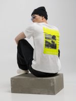 black cotton t shirt with lettering (copy)