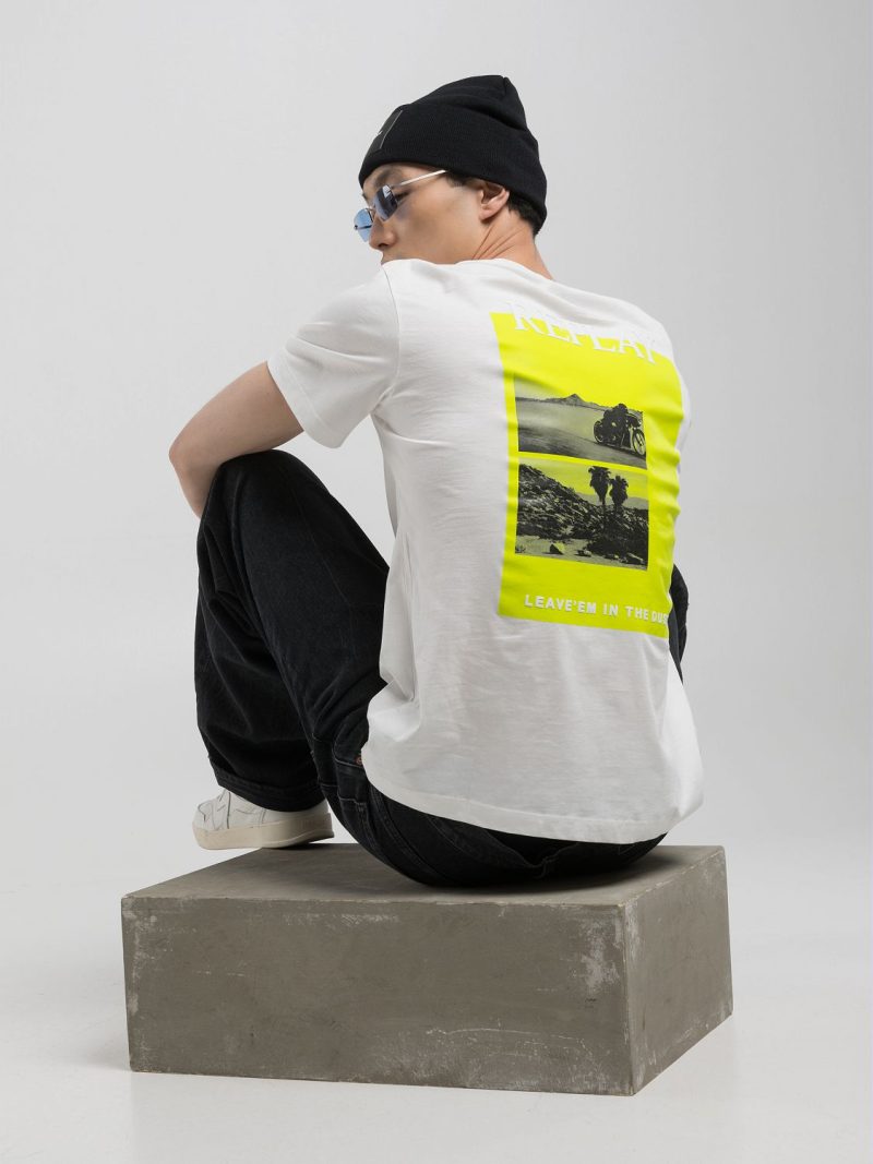 black cotton t shirt with lettering (copy)