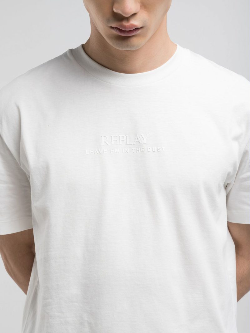 black cotton t shirt with lettering (copy)