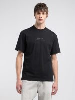 black cotton t shirt with lettering (copy)