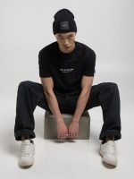 black t shirt with patch effect print (copy)