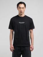 black t shirt with patch effect print (copy)