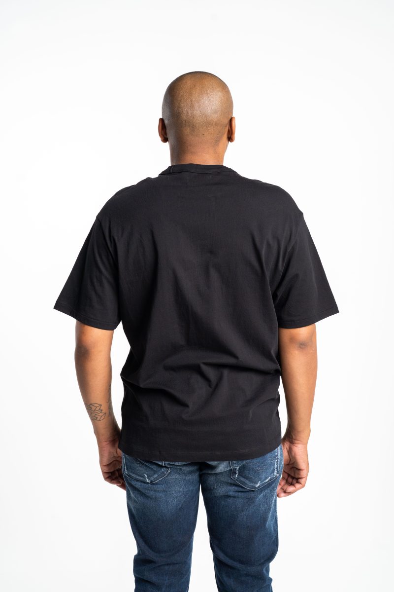 black cotton t shirt with photo print (copy)