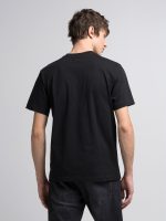 black relaxed fit t shirt with print