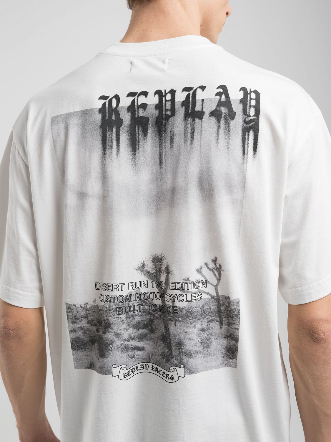 White Photo-Print T-Shirt - Replay Jeans