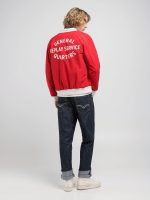 imperial red varsity bomber jacket