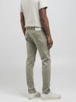 light sage green 9.5 oz stretch bull denim anbass slim fit jeans