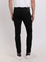 black 11.5 oz hyperflex stretch denim super slim jeans