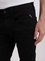 black 11.5 oz hyperflex stretch denim super slim jeans