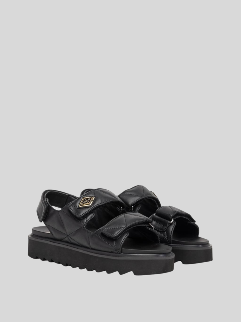 new alicante padded black sandals