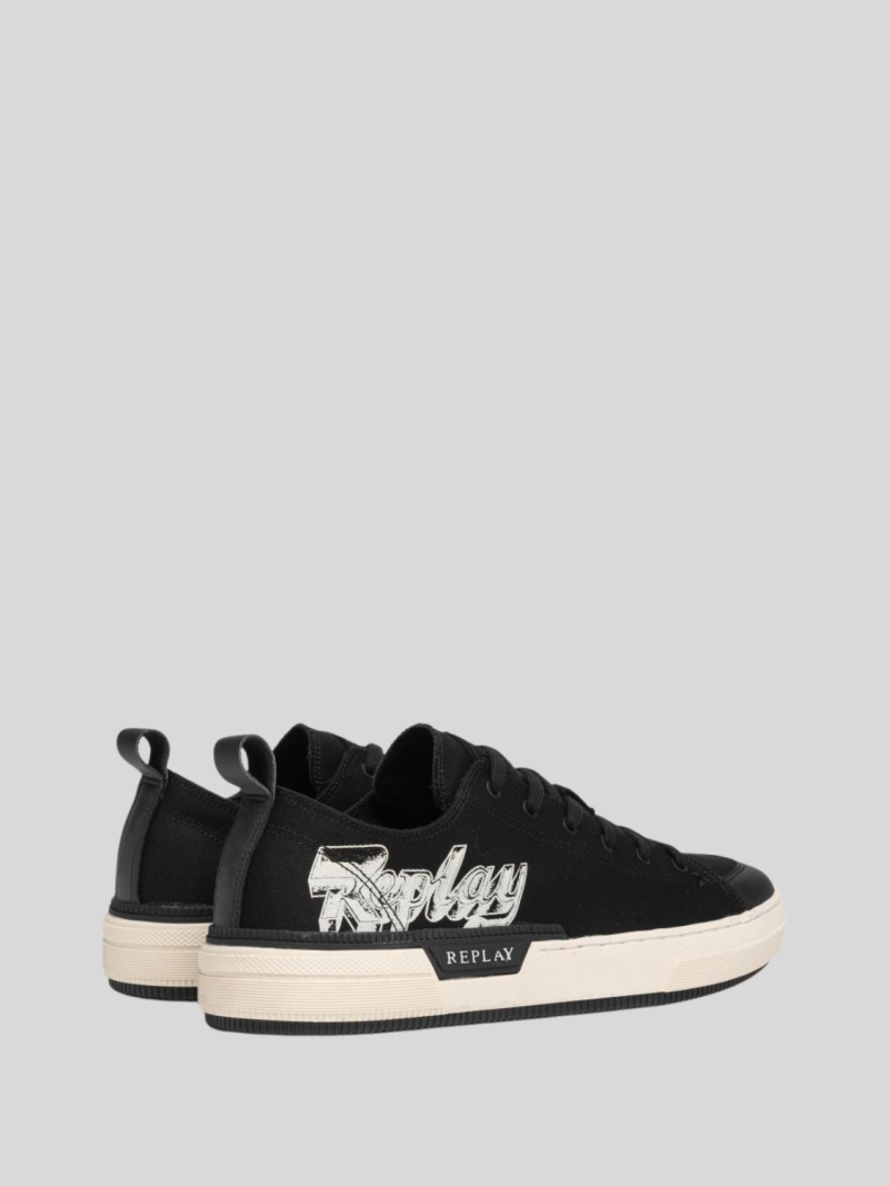 raily low graffiti black sneaker
