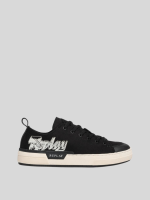 raily low graffiti black sneaker