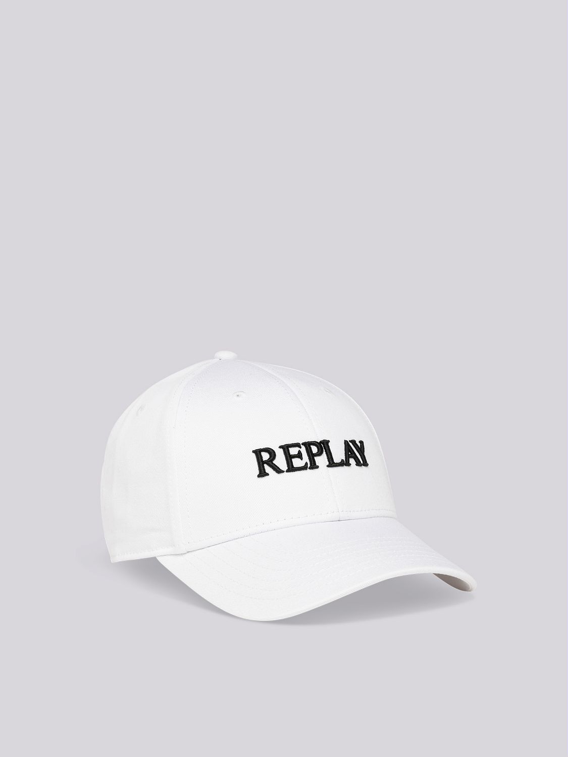 Optical White Cap With Embroidered Logo - Replay Jeans