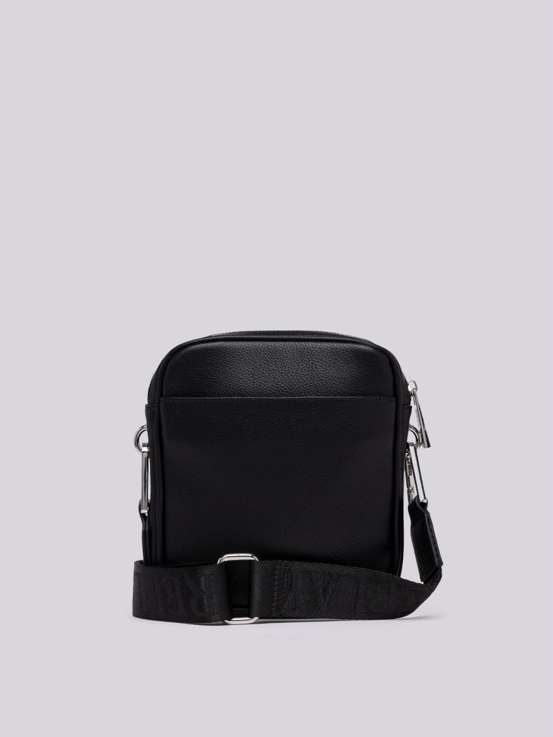 black bag with detachable strap