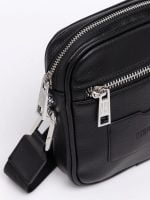 black bag with detachable strap
