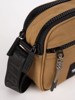 bag with branded shoulder strap