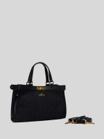 black tote synthetic black bag