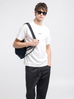 natural white cotton crew neck t shirt