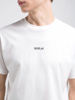 natural white cotton crew neck t shirt