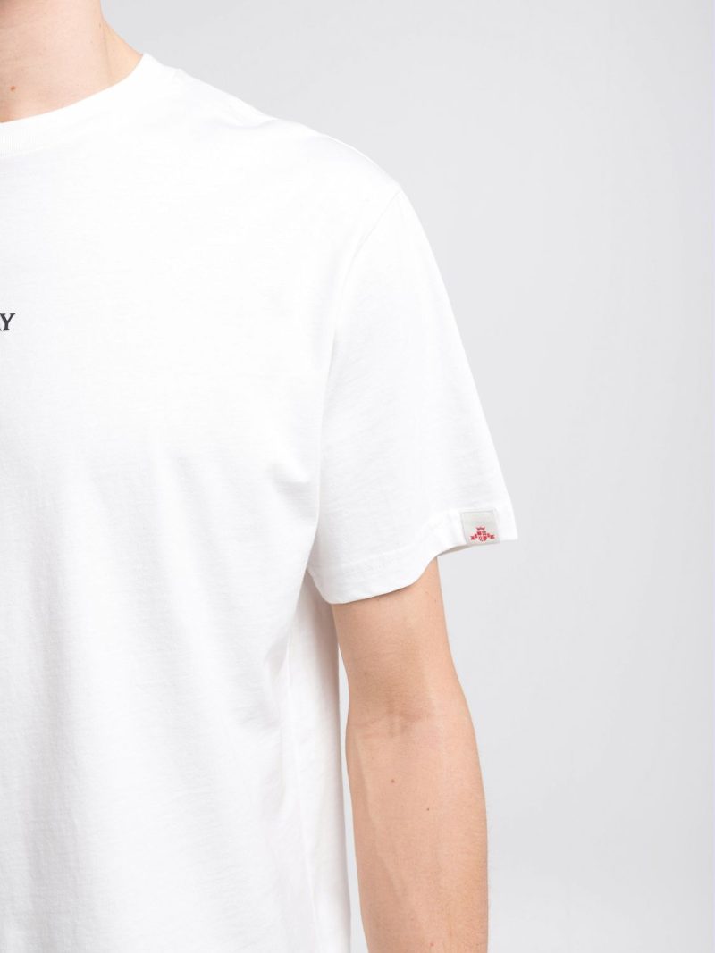 natural white cotton crew neck t shirt