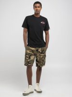 black cotton t shirt with lettering