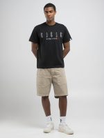 natural white regular t shirt with black lettering (copy)