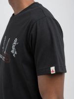 black t shirt with aloha state print