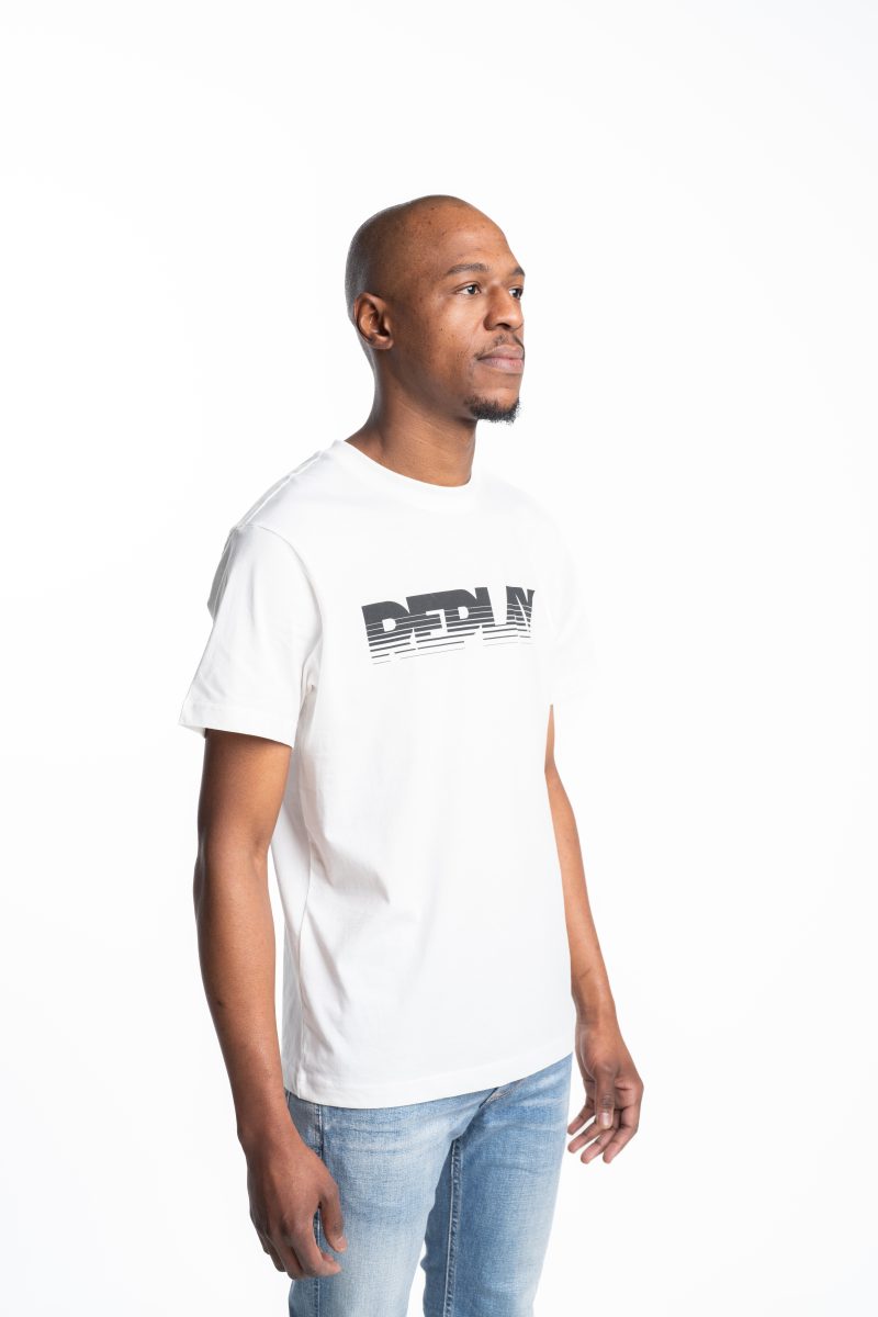black cotton t shirt with black lettering (copy)