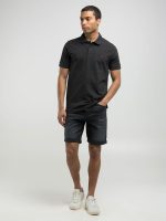 chalk piqué polo shirt with embroidery