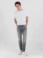 medium grey 11.5 oz hyperflex black stretch denim super slim anbass jeans
