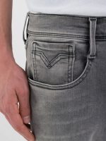 medium grey 11.5 oz hyperflex black stretch denim super slim anbass jeans