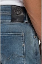 medium blue 11.5 oz hyperflex stretch denim slim anbass jeans