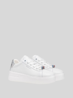 university w fun white sneakers