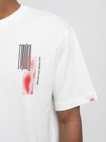 white cotton t shirt with print