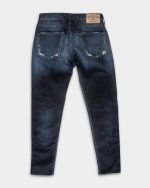 dark blue 10.5 oz blue/black stretch denim super slim bronny jeans
