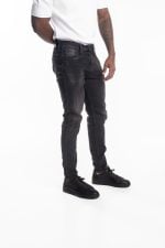 dark blue 10.5 oz blue/black stretch denim coated blue super slim bronny jeans (copy)