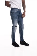 medium blue 12 oz deep blue power stretch denim super slim bronny jeans