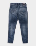medium blue 12 oz deep blue power stretch denim super slim bronny jeans
