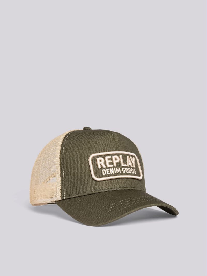 winte moss cap with logo path