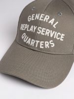 dusty olive embroidered cap