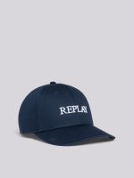 navy cap with embroided logo