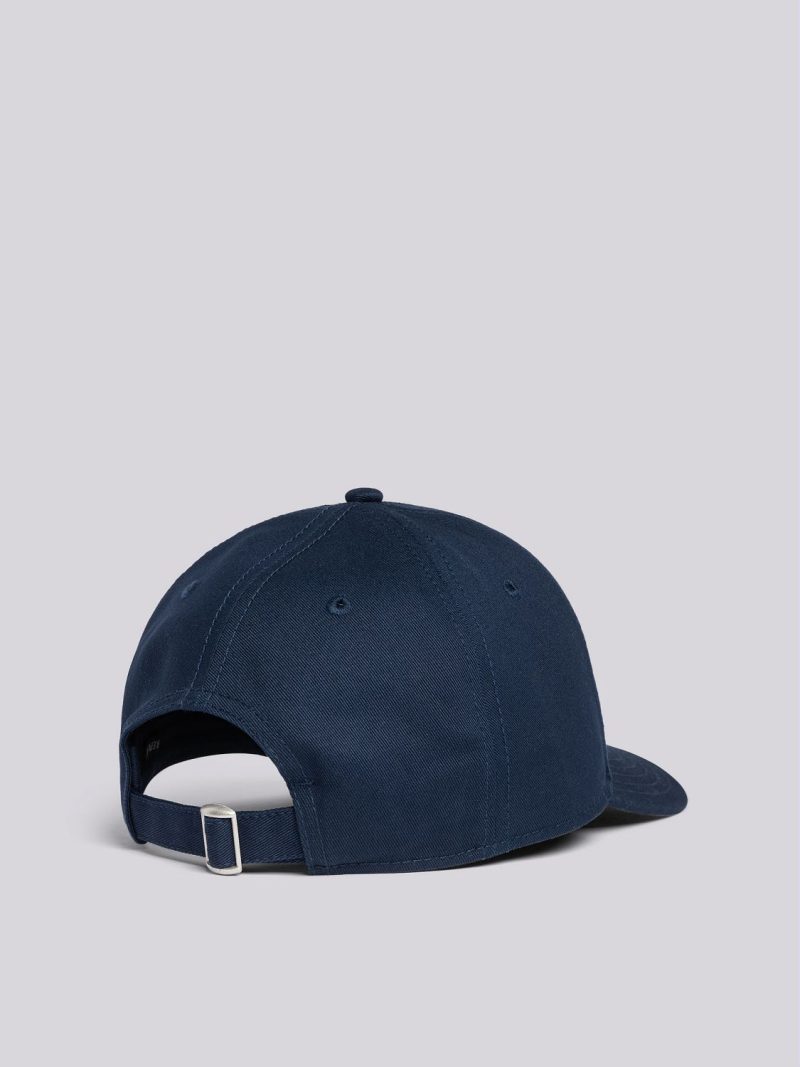navy cap with embroided logo