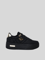 epic high padded black sneakers