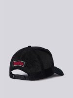 cap with patch and vintage effect