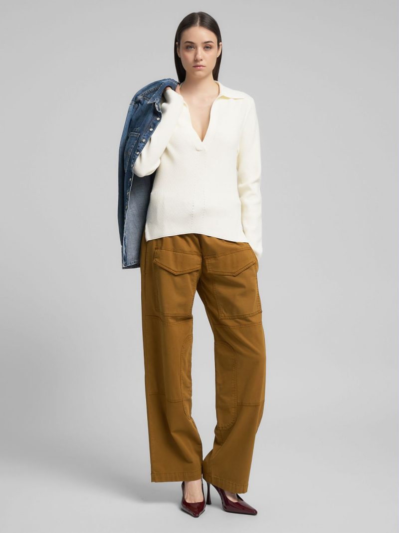 viscose v neck sweater