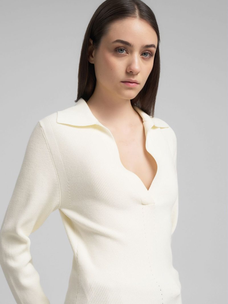 viscose v neck sweater