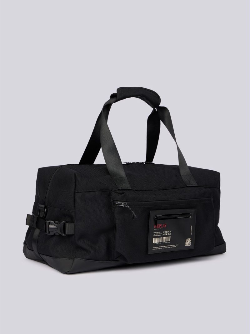 holdall with branded pocket duffelbag