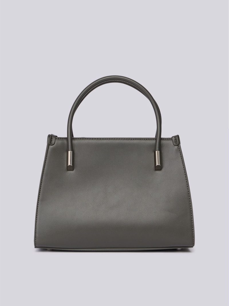 bag with shoulder strap and lettering