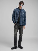 willbi regular fit jeans 11 oz black od brown stretch denim