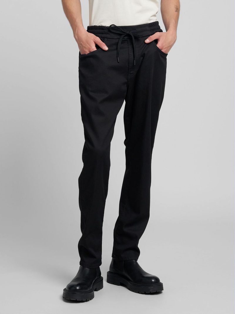 lanny slim fit jean 8 oz super soft str black od denim